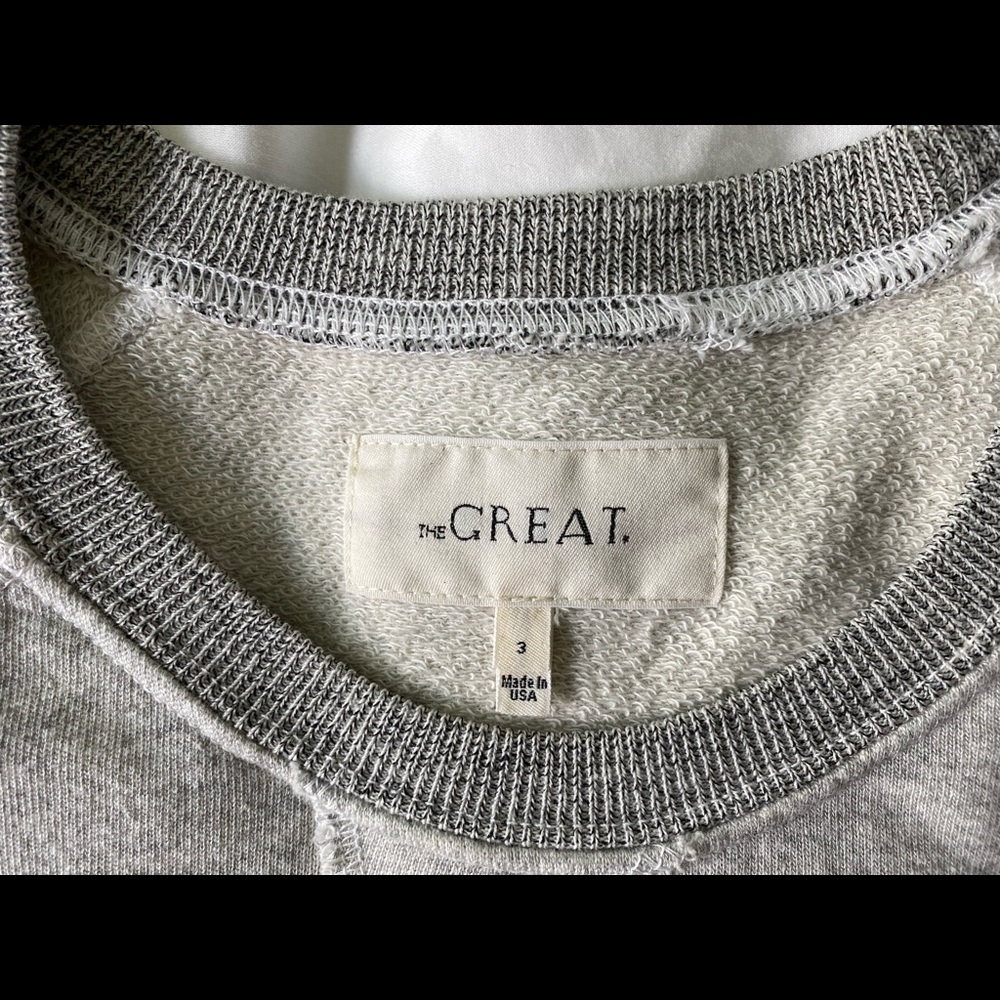 The Great the short sleeve puff sweatshirt